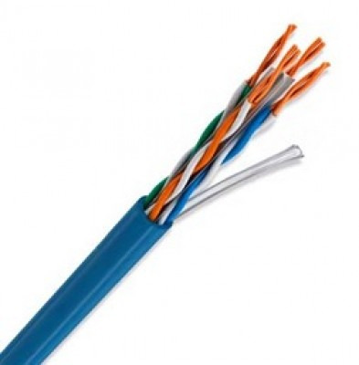 Cable UTP ULTRACAT 5e, Calibre 24 AWG (CM), Color Azul, Bobina 305m. Mod: 66445812