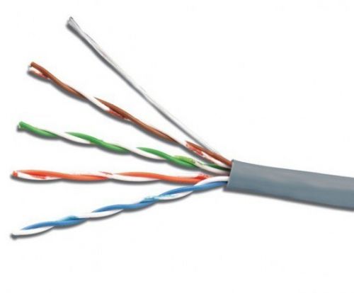 Cable UTP ULTRACAT 5e, Calibre 24 AWG (CM), Color Gris, Bobina 305 mts.  Mod. 66445832