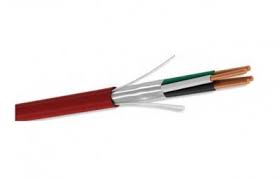 Cable para Alarma Contra Incendio Blindado (MYLAR) 2 conductores, calibre 18 AWG, color rojo. Mod. 66657162