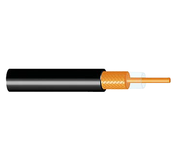 Cable Coaxial RG 59, Malla 95% CU, Conductor CU, 23 AWG, Color Negro, Bobina 500m. Mod:804281