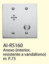 Anexo Interior Resistente a Vandalismo Aiphone  Mod:AI-RS160