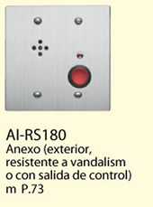 Anexo Exterior Emergente Aiphone  Mod:AI-RS180