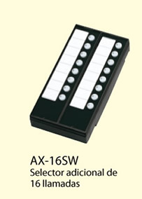 Selector adicional de 16 llamadas Aiphone  Mod:AX-16SW