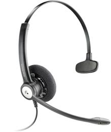 Diadema Entera Monoaural Plantronics con anulación de ruidos. Wideband. Mod. HW111N