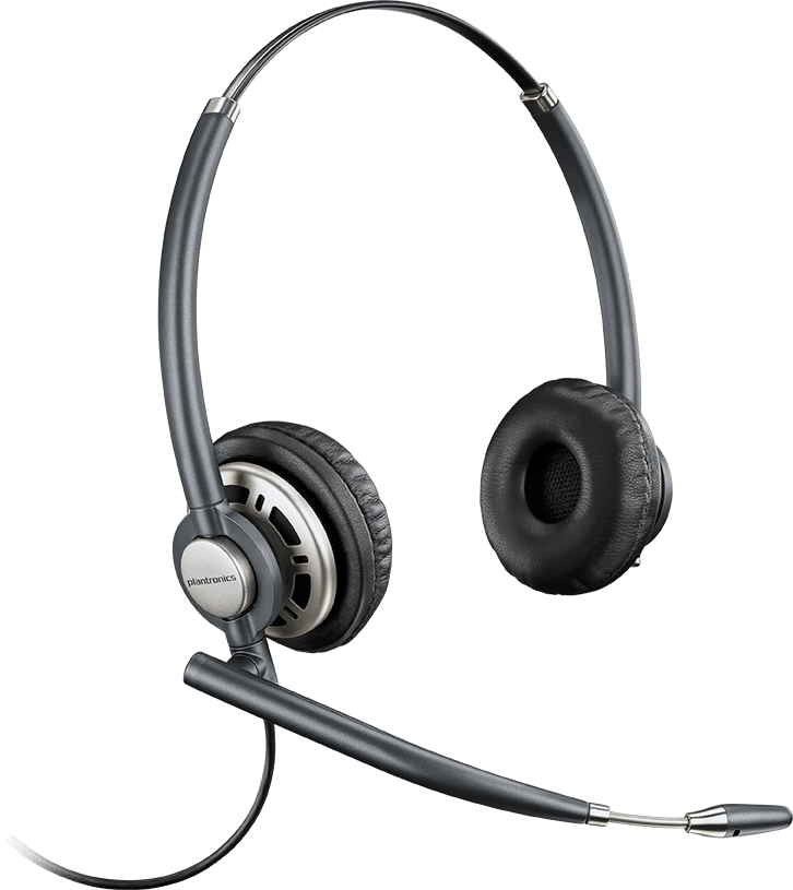 Diadema Plantronics Encore Biaural sobre cabeza con cancelador de ruido. Mod. HW720