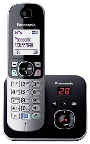 Teléfono Inalámbrico Panasonic DECT 6.0, pantalla LCD en blanco, Caller ID, respaldo de alimentación cuando falla la electricidad, modo Eco y nocturno, bloqueo de llamadas. Mod. KX-TG6821MEB