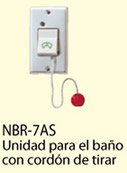 Unidad para el baño con cordon para tirar Aiphone  Mod:NBR-7