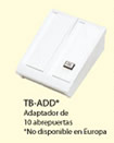 Adaptador de 10 abrepuertas Aiphone  Mod:TB-ADD