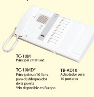 Principal Aiphone c/10 llamadas  Mod:TC-10M