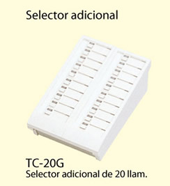 Selector adicional de 20 llamadas Aiphone  Mod:TC-20G