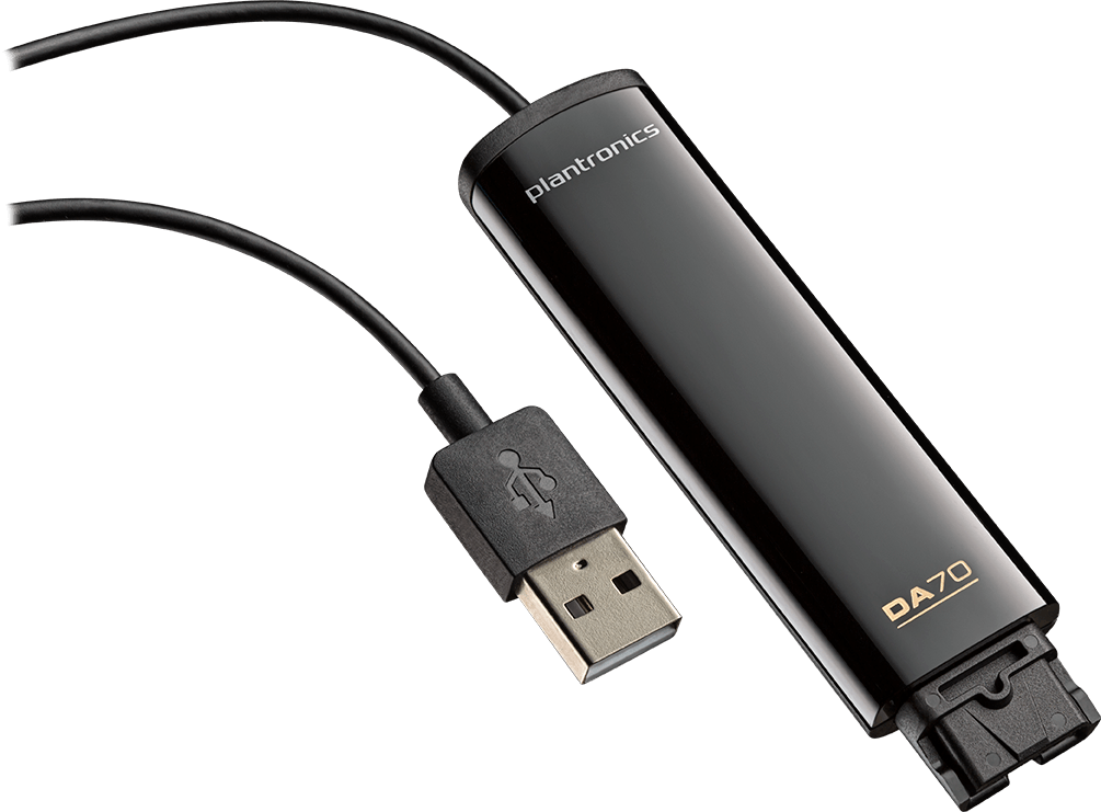 Procesador de audio USB a auriculares con Quick Disconnect. Mod. DA70