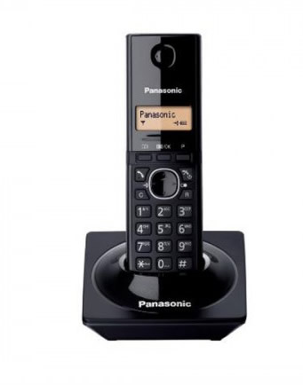 Teléfono Inalámbrico Panasonic DECT, pantalla iluminado ambar, Caller ID, directorio 50 registros. Mod. KX-TG1711MEB